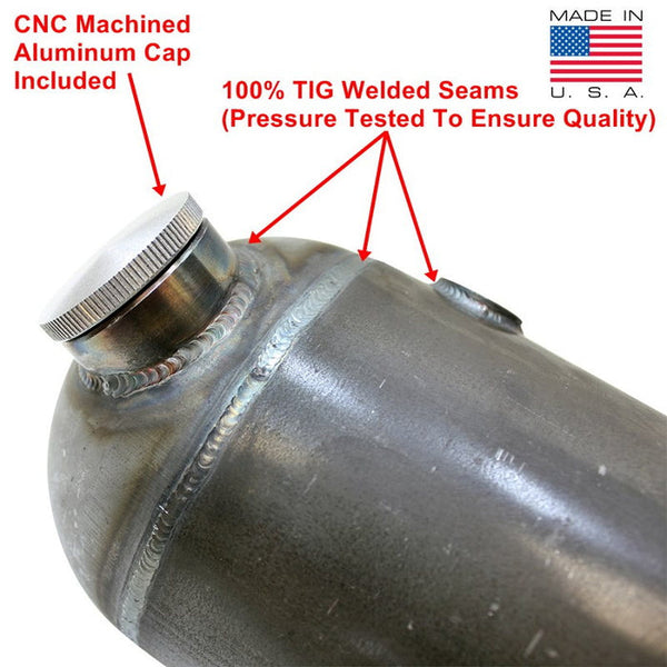 TC Bros 5 inch Round Pill Style Chopper Oil Tank Universal Fit