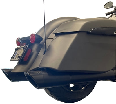 TAB Performance 4.5" Black B.A.M. Sticks Exhaust Pipes | Hard Bag