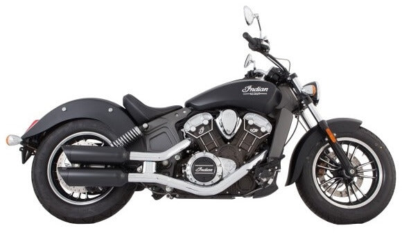 TAB Performance Indian Scout Black 4" Short Slip-on | Up to 2024