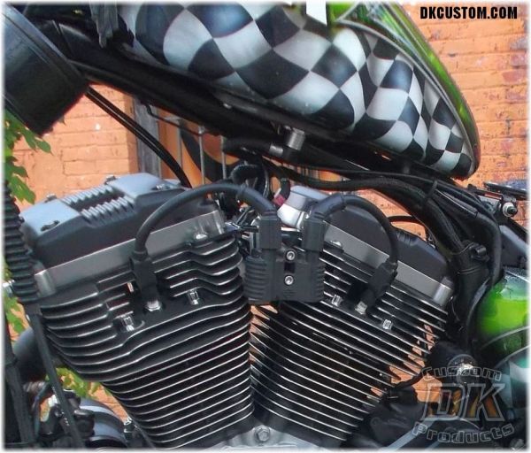 DK Custom 409 Pro Race Spark Plug Wires (Black) - Ready to Install - '07 and up Sportster