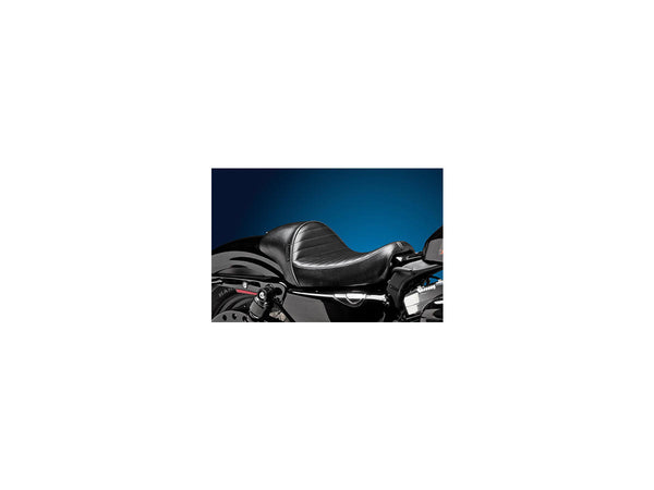 Le Pera Stubs Cafe Pleated Stitch Seat Black Vinyl for '04 - '06 and '10 - '20 Sportster