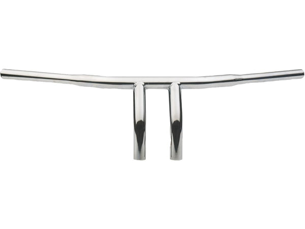 10 T-Bar Handlebar Non-Dimpled 4-Hole Chrome 1 1/4" Throttle By Wire Throttle Cables
