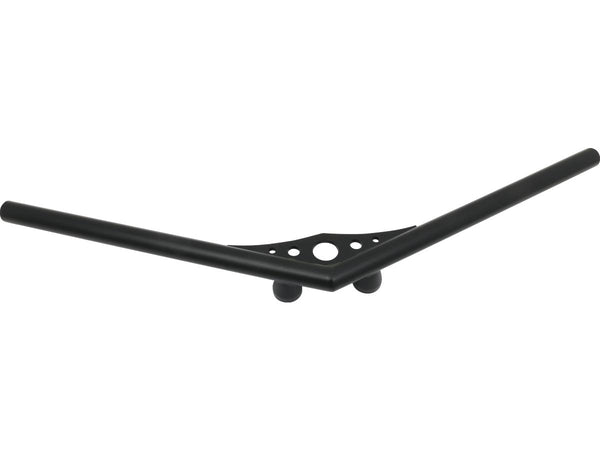 Bonanza Flat Handlebar Non-Dimpled Black Powder Coated 1" Throttle Cables