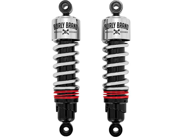 Burley Slammer Plus Shocks Chrome 11.5" for '88-'03 Sportster