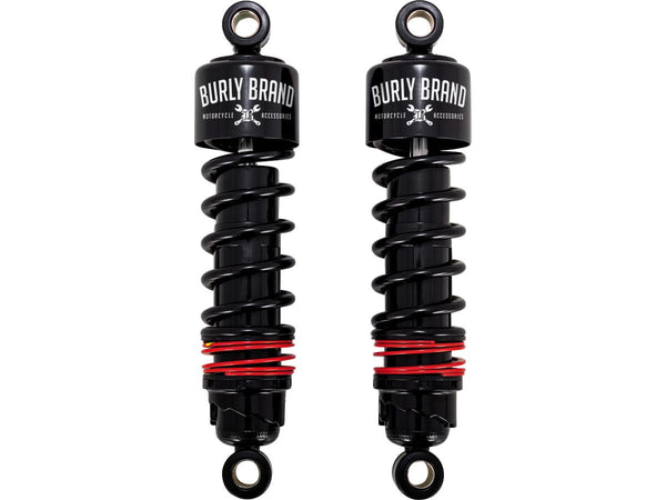 Burly Slammer Plus Shocks Black 11.5" for '88-'03 Sportster