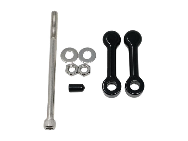 DK Custom Billet Aluminum Tank Lift Kit 1" Lift for Sportster Black Powder Coated