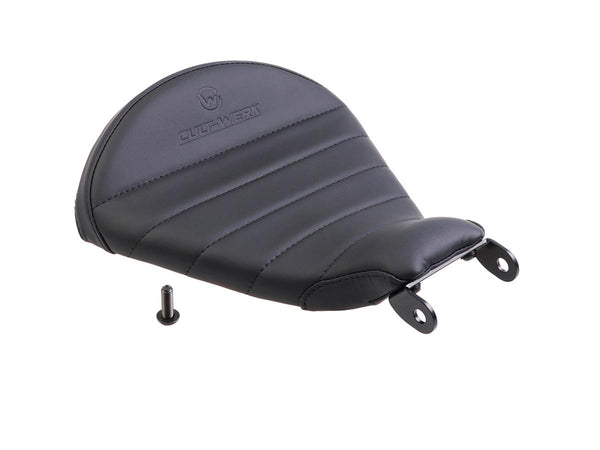 Cult-Werk Old School Frame Mounted Solo Seat for Sportster Black Leather