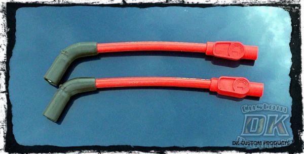 DK Custom 409 Pro Race Spark Plug Wires (Red) - Ready to install - '07 and up Sportster