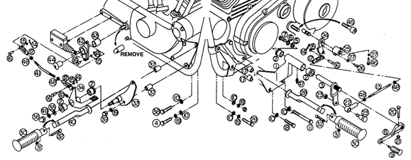 Zodiac Forward Control Sets Evolution Sportster 1991-2003 With 5 Speed Transmission