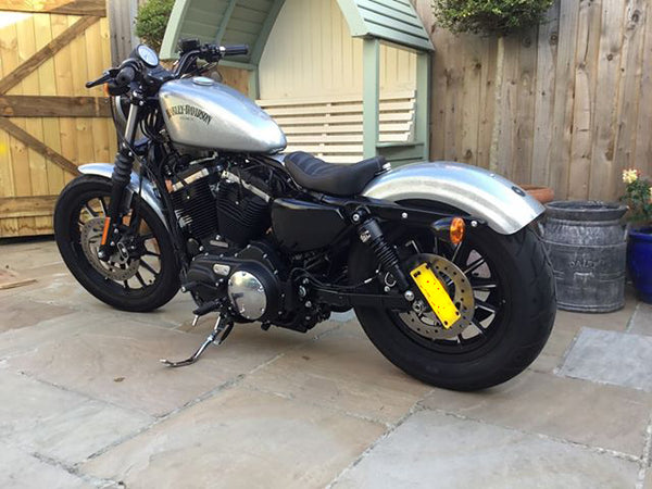 H&C 10.5" Slammed Shocks XL Sportster 1998-2021 BLACK