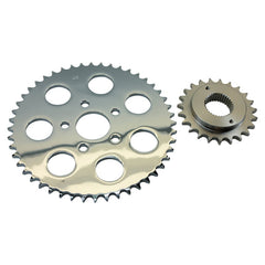 TC Bros Belt to Chain Conversion kit fits 1995 - 1999 XL Sportster Models (Chrome Sprocket)