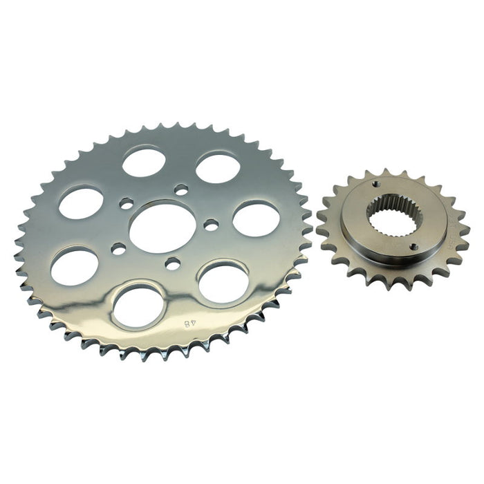 TC Bros Belt to Chain Conversion kit fits 2000 - 2003 XL Sportster Models (Chrome Sprocket)