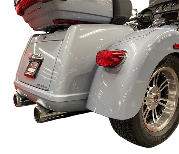 TAB Performance 4.5-inch chrome B.A.M. Stick mufflers - product view 3