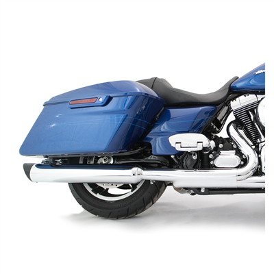TAB Performance 4" B.A.M. Stick Slip-On Mufflers 1995-2016 Touring and 2009-Up Trikes | Chrome