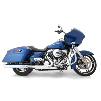 TAB Performance 4" B.A.M. Stick Slip-On Mufflers 1995-2016 Touring and 2009-Up Trikes | Chrome