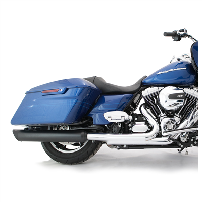 TAB Performance 4" B.A.M. Stick Slip-On Mufflers 1995-2016 Touring and 2009-Up Trikes | Black