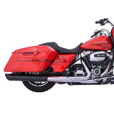 TAB Performance 4" B.A.M. Stick Slip-On Mufflers for Harley Touring 2017 and up | Black