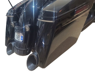 TAB Performance 50 Cal (5") Slip-On Mufflers, Black for Harley Touring