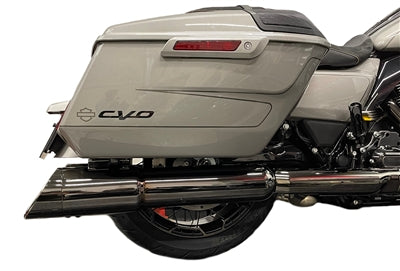 TAB Performance 50 Cal (5") Slip-On Mufflers, Torched Chrome for Harley Touring