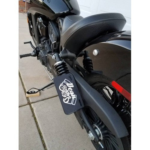 Dean Speed Customs Universal Shock Mount License Plate Bracket
