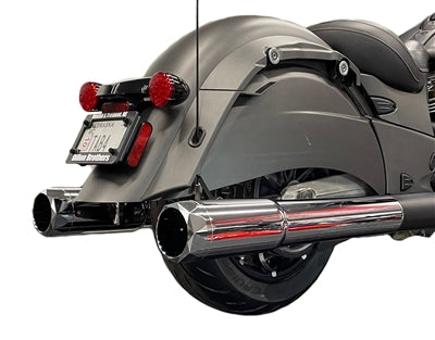 TAB Performance 4.5" Chrome B.A.M. Sticks Exhaust Pipes | Soft Bags
