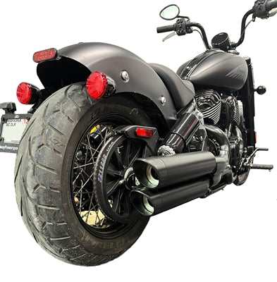 Indian Chief 3.5" Black Tip Compatible Exhaust Pipes | '22 & Up