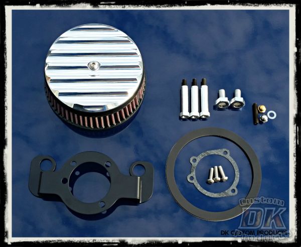 DK Custom Complete HiFlow 606 Stage I Air Cleaner System Harley Sportster