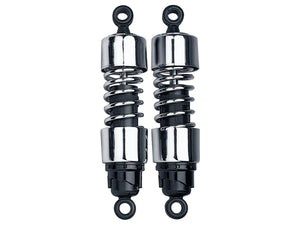 Progressive 412 Series 12.5" Shocks Standard Duty Chrome for Sportster '79-'03, '77-'78 XLCR, '85-'94 FX, '82-'84 FXR, FXRS and '83-'84 FXRT