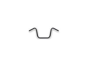 10 Ape Hanger Handlebar Dimpled Black Powder Coated 1" Throttle Cables