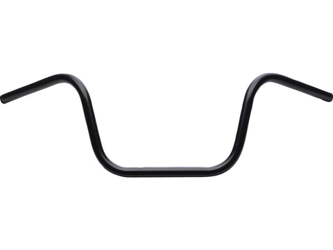 10 Ape Hanger Handlebar for Internal Wiring Non-Dimpled 3-Hole Black Powder Coated 1" Throttle Cables
