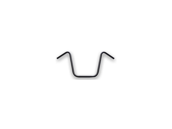 16 Ape Hanger Handlebar Dimpled Black Powder Coated 1" Throttle Cables