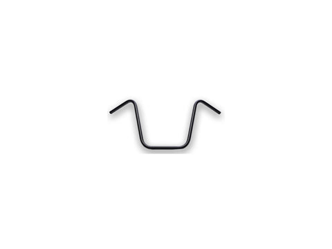 16 Ape Hanger Handlebar Dimpled Black Powder Coated 1" Throttle Cables