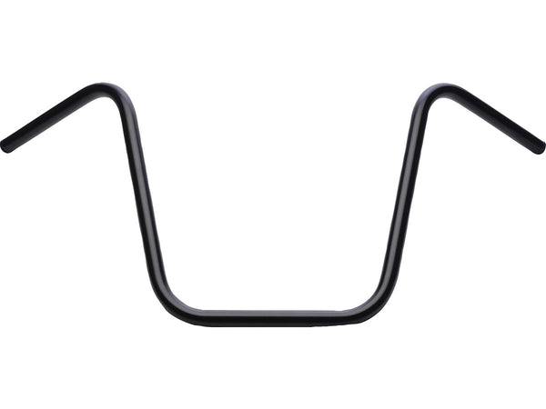 16" Ape Hanger Handlebar for Internal Wiring Non-Dimpled 3-Hole Black Powder Coated 1" Throttle Cables