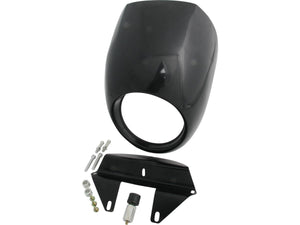 Custom Headlight Fairing Black ABS