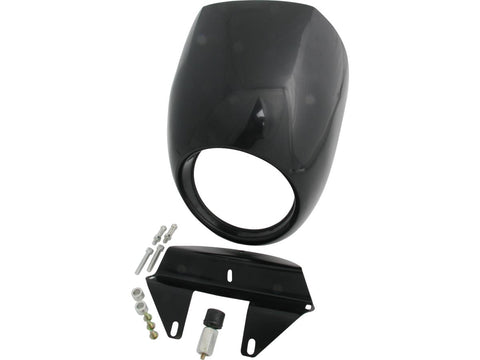 Custom Headlight Fairing Black ABS