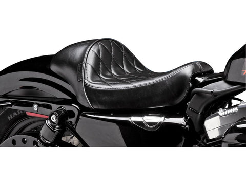 Le Pera Stubs Cafe Diamond Stitch Seat Black Vinyl