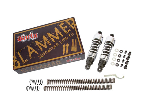 Burly Slammer Lowering Kit Chrome Front and Rear for '88-'03 Sportster