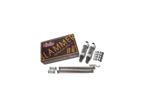 Burly Slammer Lowering Kit Chrome Front and Rear for '04 and up Sportster
