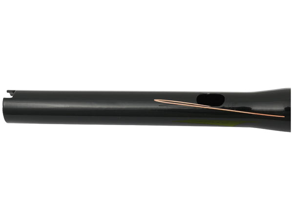 11 Standard Ape Hanger Handlebar Non-Dimpled 3-Hole Black Powder Coated 1 1/4" Throttle By Wire Throttle Cables