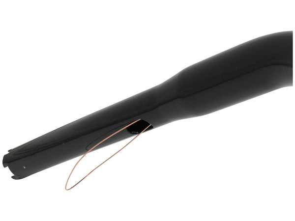 17 Standard Ape Hanger Handlebar Non-Dimpled 3-Hole Black Powder Coated 1 1/4" Throttle By Wire Throttle Cables