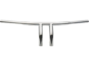 10 T-Bar Handlebar Non-Dimpled 4-Hole Chrome 1 1/4" Throttle By Wire Throttle Cables