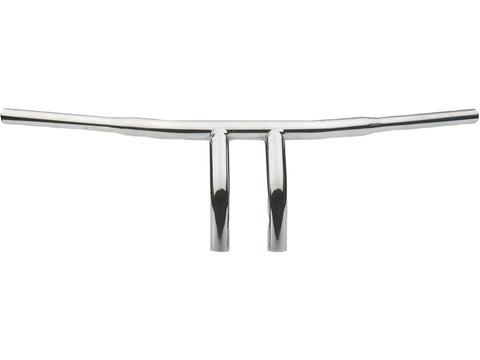10 T-Bar Handlebar Non-Dimpled 4-Hole Chrome 1 1/4" Throttle By Wire Throttle Cables