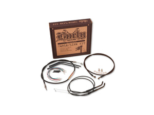 16" Apehanger Cable Kit Black Vinyl Non-ABS Single Disc - 96-03 Sportster