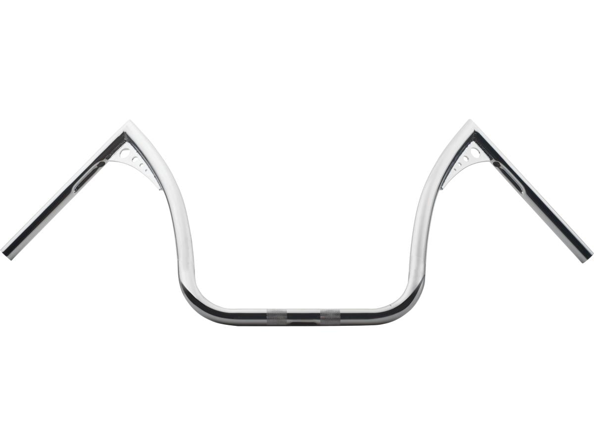 15 Bonanza II Wide Handlebar Dimpled 3-Hole Chrome 1" Throttle Cables