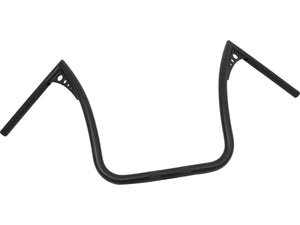15 Bonanza II Wide Handlebar Dimpled 3-Hole Black Powder Coated 1" Throttle Cables