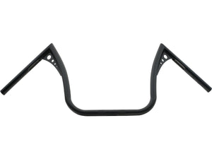 13 Bonanza II Wide Handlebar Dimpled 3-Hole Black Powder Coated 1" Throttle Cables