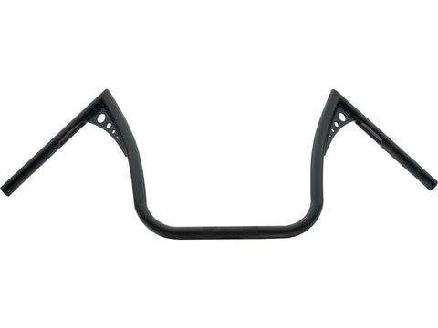 13 Bonanza II Wide Handlebar Dimpled 3-Hole Black Powder Coated 1" Throttle Cables