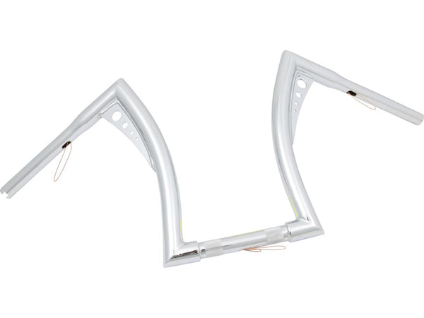 14 Bonanza Fat Handlebar Non-Dimpled 3-Hole Chrome 1 1/4" Throttle By Wire Throttle Cables