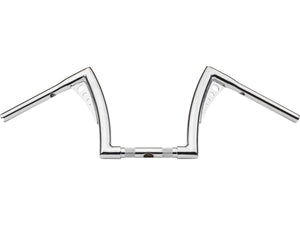 12 Bonanza Fat Handlebar Non-Dimpled 3-Hole Chrome 1 1/4" Throttle By Wire Throttle Cables