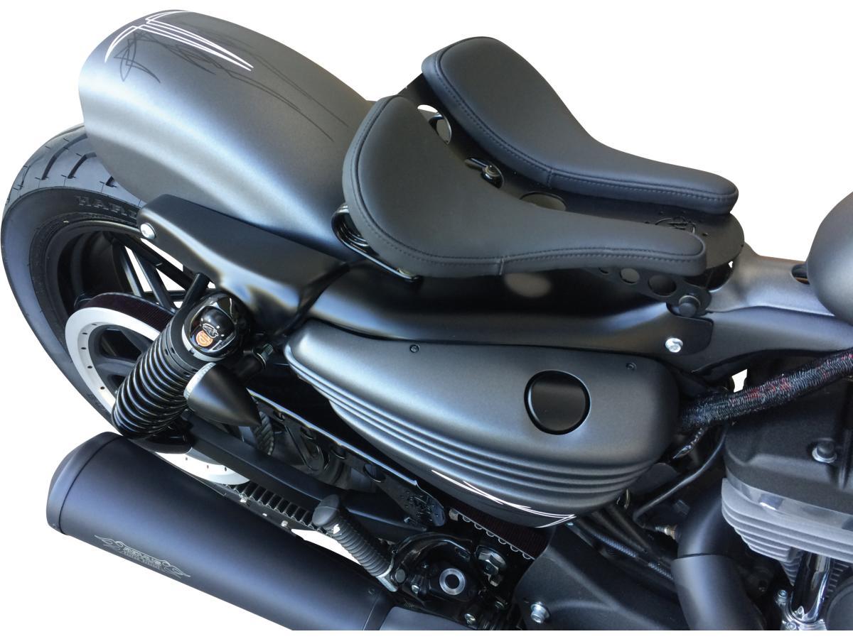 Cult-Werk Old School Leather Smooth Solo Seat Black Leather